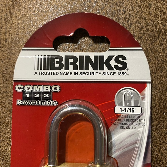BRINKS Standard Security 3-dial Combination Resettable Padlock 🔒 (New) - Picture 7 of 14
